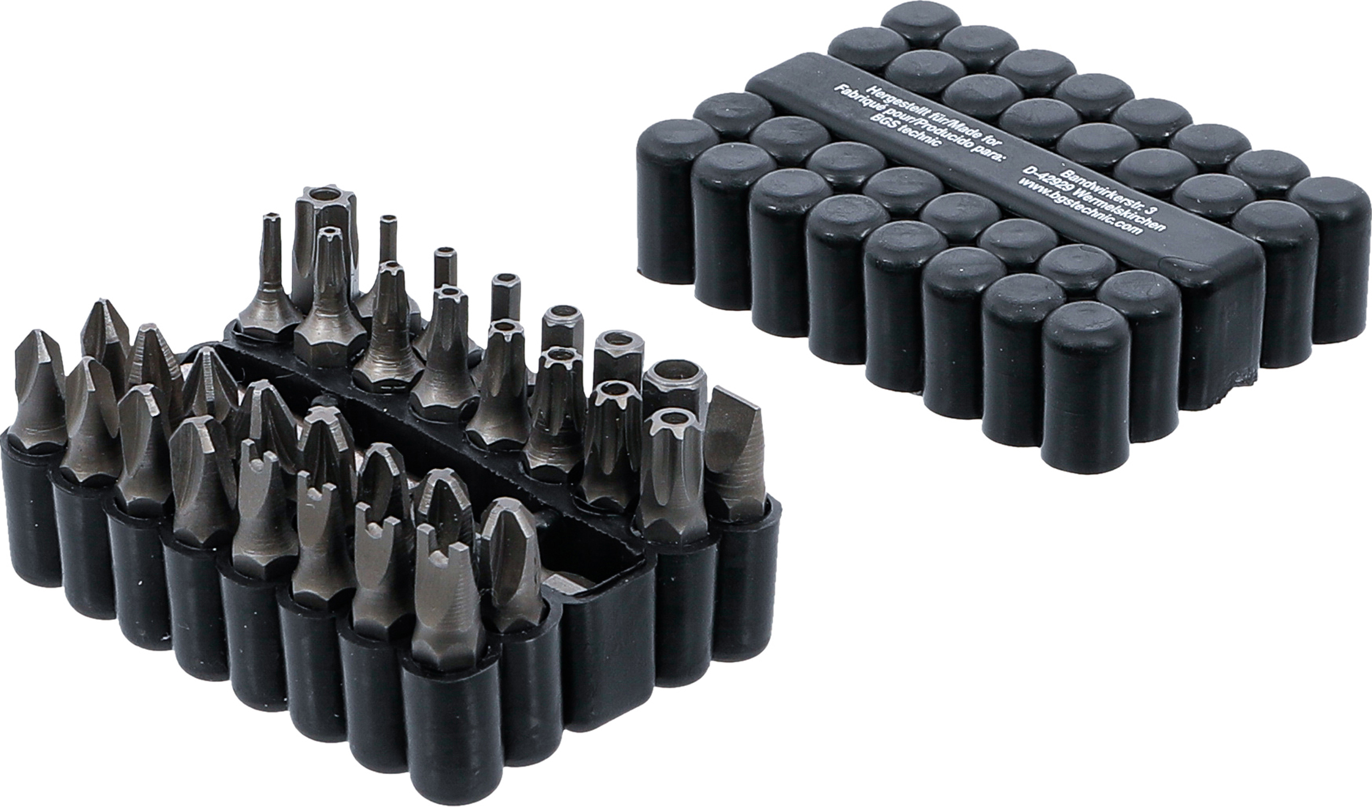 Bit-sats | Kort | Yttre sexkant 6,3 mm (1/4") | Olika profiler | 33 delar