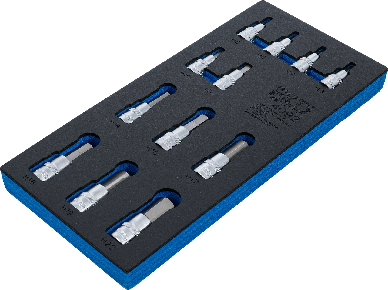 Verkstadsvagninlägg 1/3: Bit-Insats-sats | Inre sexkant | 12 delar