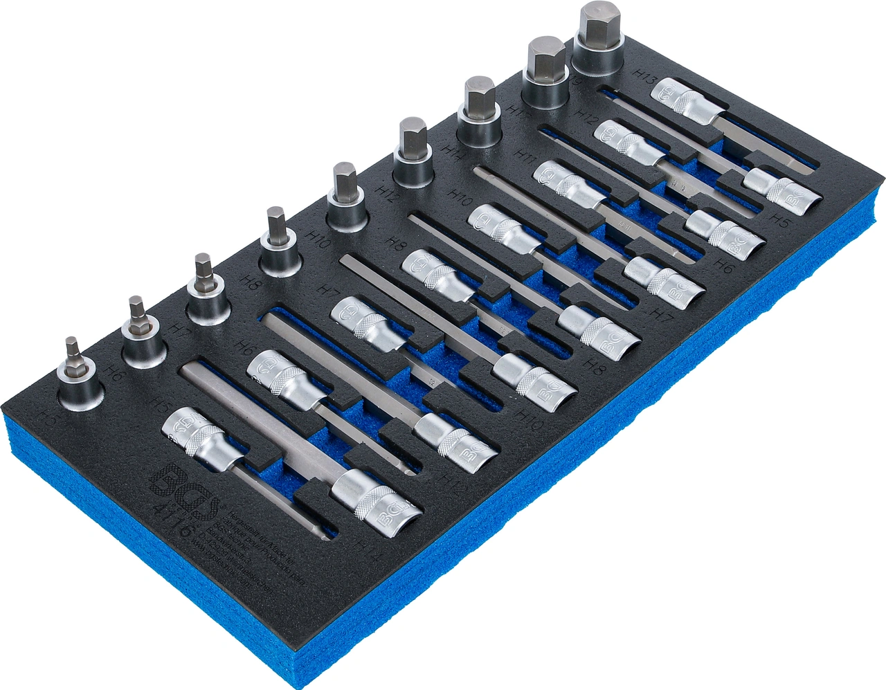 Verkstadsvagninlägg 1/3: Bit-Insats-sats | Inre sexkant | 24 delar