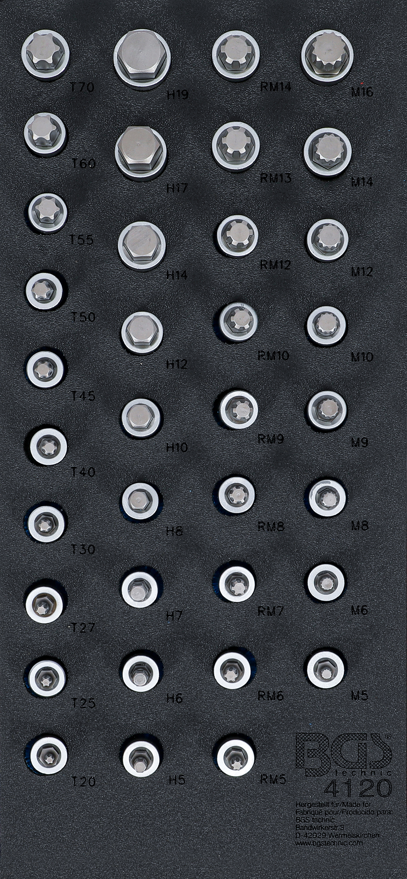 Verkstadsvagninlägg 1/3: Bit-Insats-sats | olika profiler | 36 delar