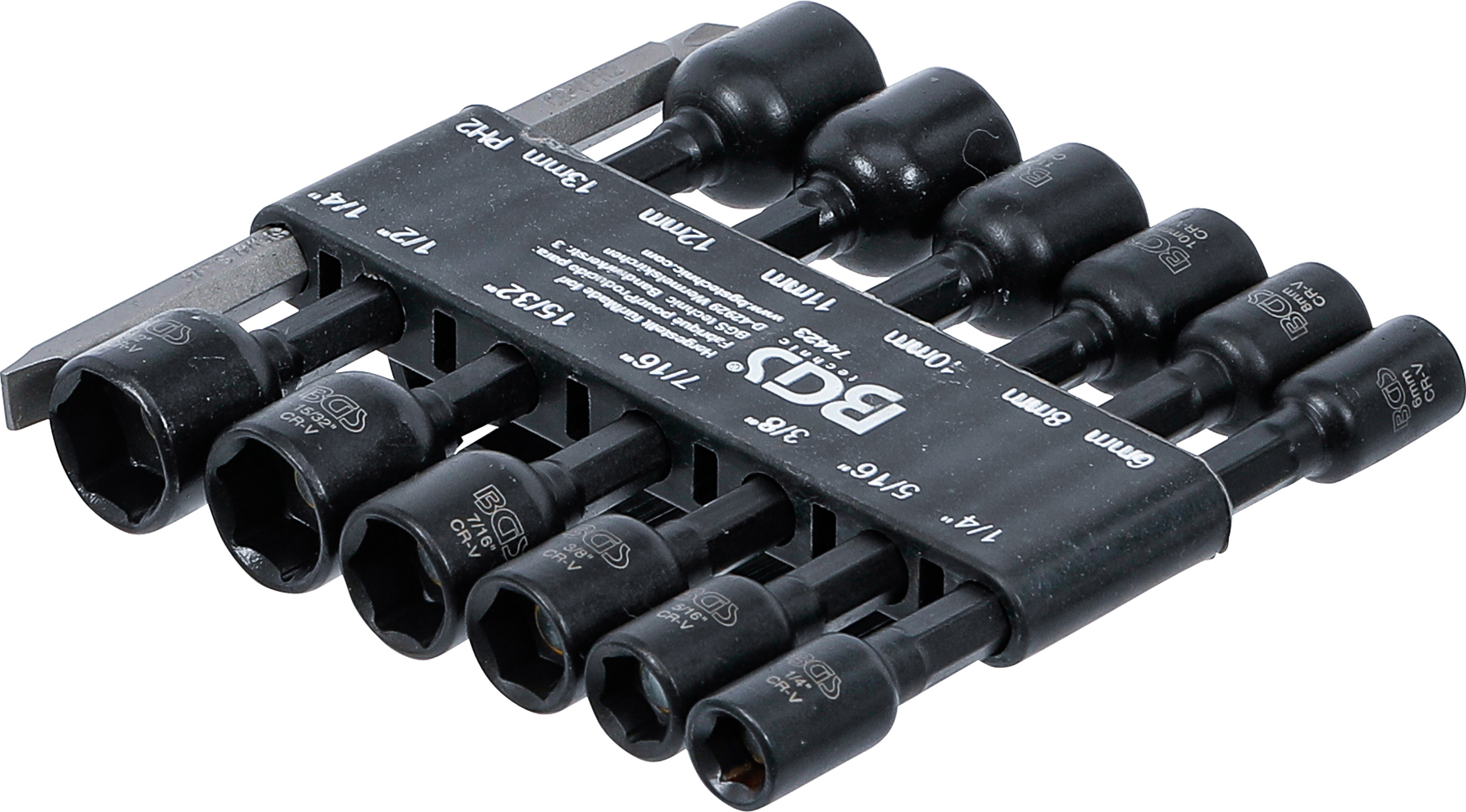 Hylsa-sats Sexkant | Yttre sexkant 6,3 mm (1/4") | för Borrmaskiner | 1/4 - 1/2", 6 - 13 mm | 14 delar