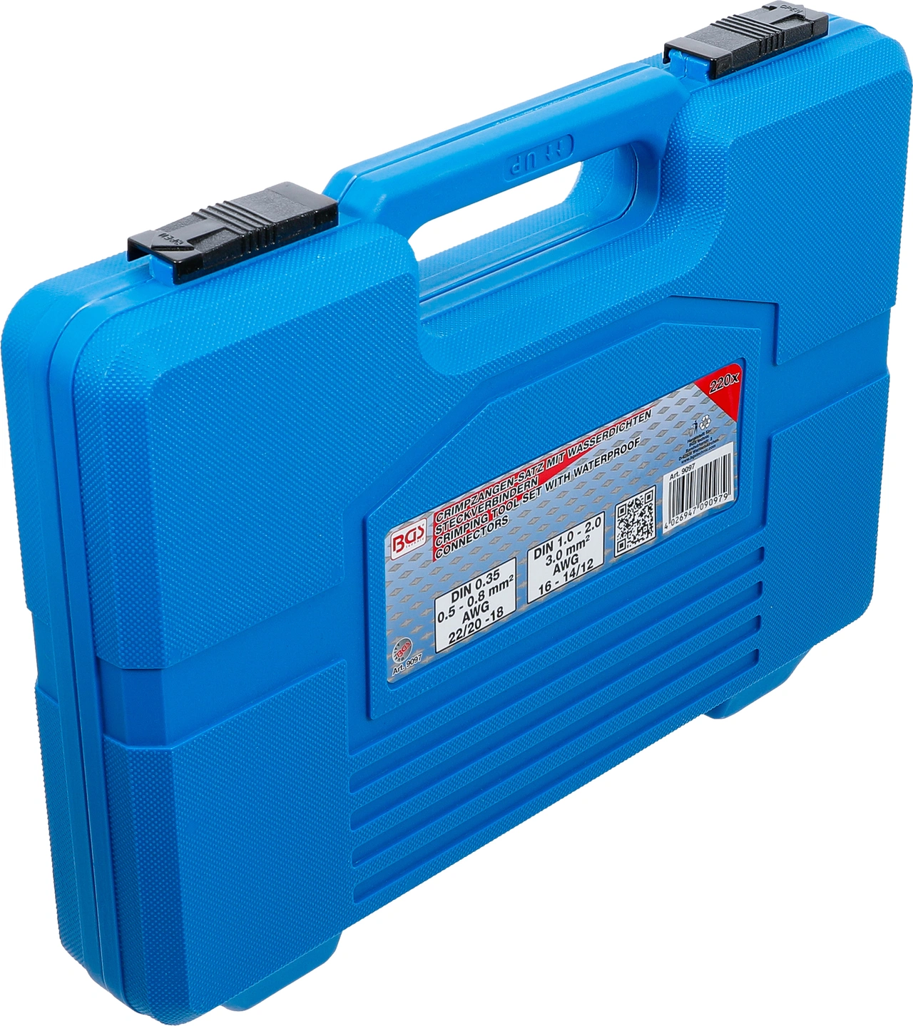 Presstång-sats med vattentäta stickkontakter | 220 delar