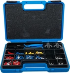 Presstång-sats | med 2 par backar | med kabelsko-sortiment | 1000 delar