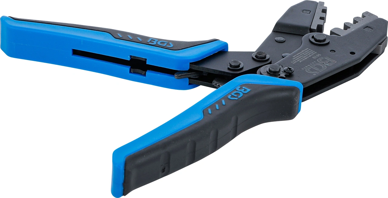 Kabelskotång med Spärrfunktion | för oisolerade Kabelskor 0,5 - 6 mm²