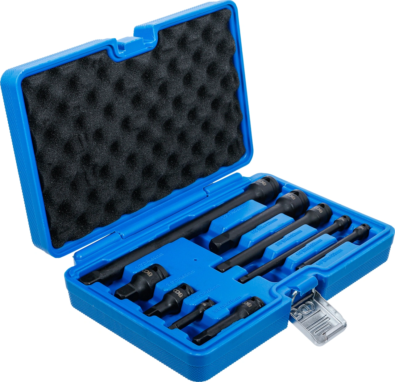 Kraft-Förlängnings-sats | 6,3 mm (1/4") / 10 mm (3/8") / 12,5 mm (1/2") | 9 delar