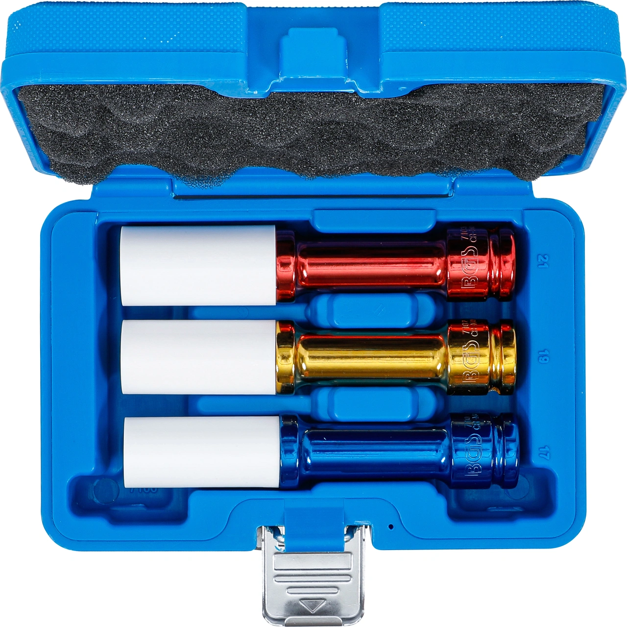Kraft-Skoninsats-sats | 12,5 mm (1/2") | 150 mm djup | 17 / 19 / 21 mm | 3 delar