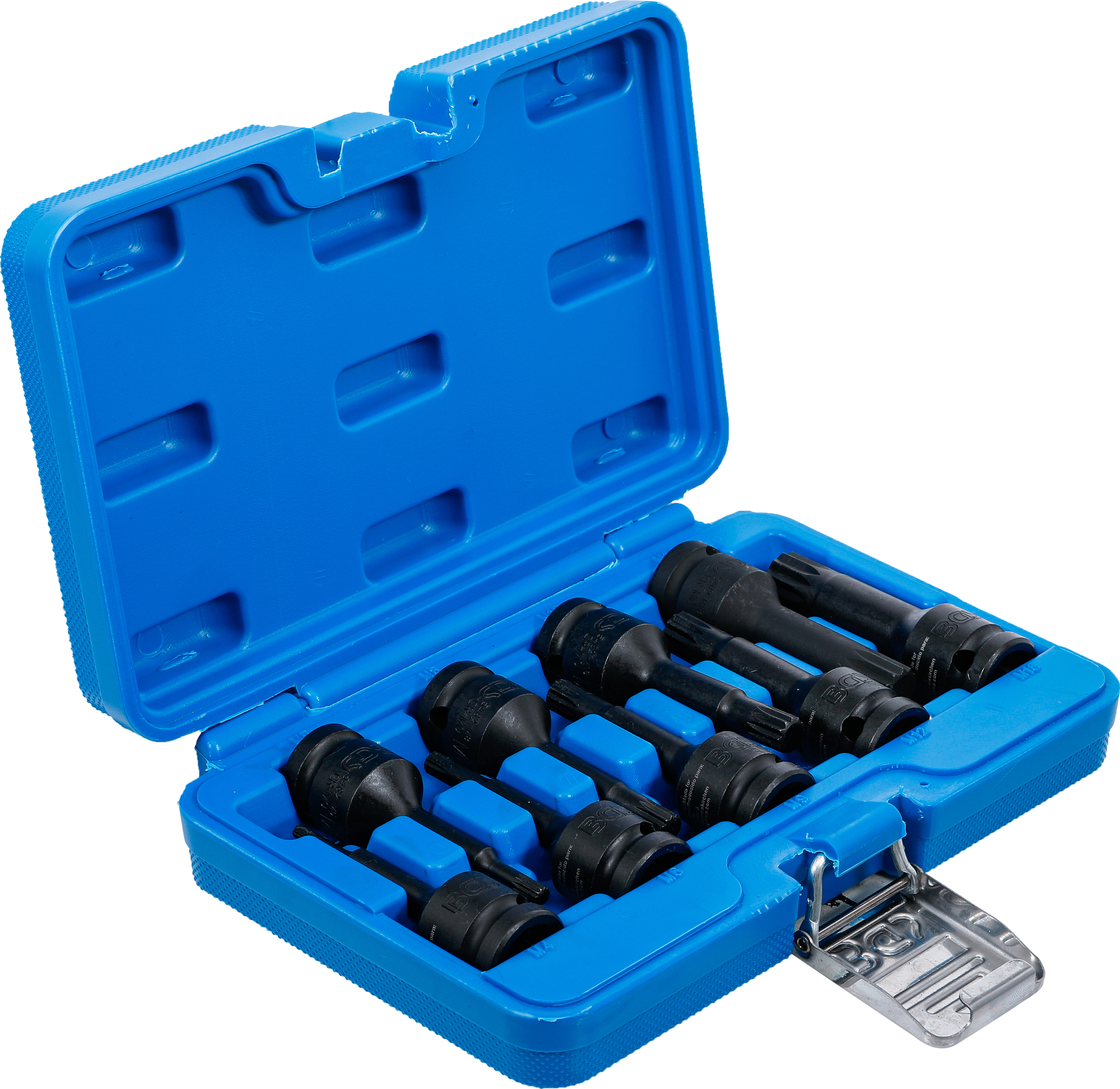 Kraft-Bit-Insats-sats | 12,5 mm (1/2") | Inre mångtandad (för XZN) M4 - M16 | 9 delar