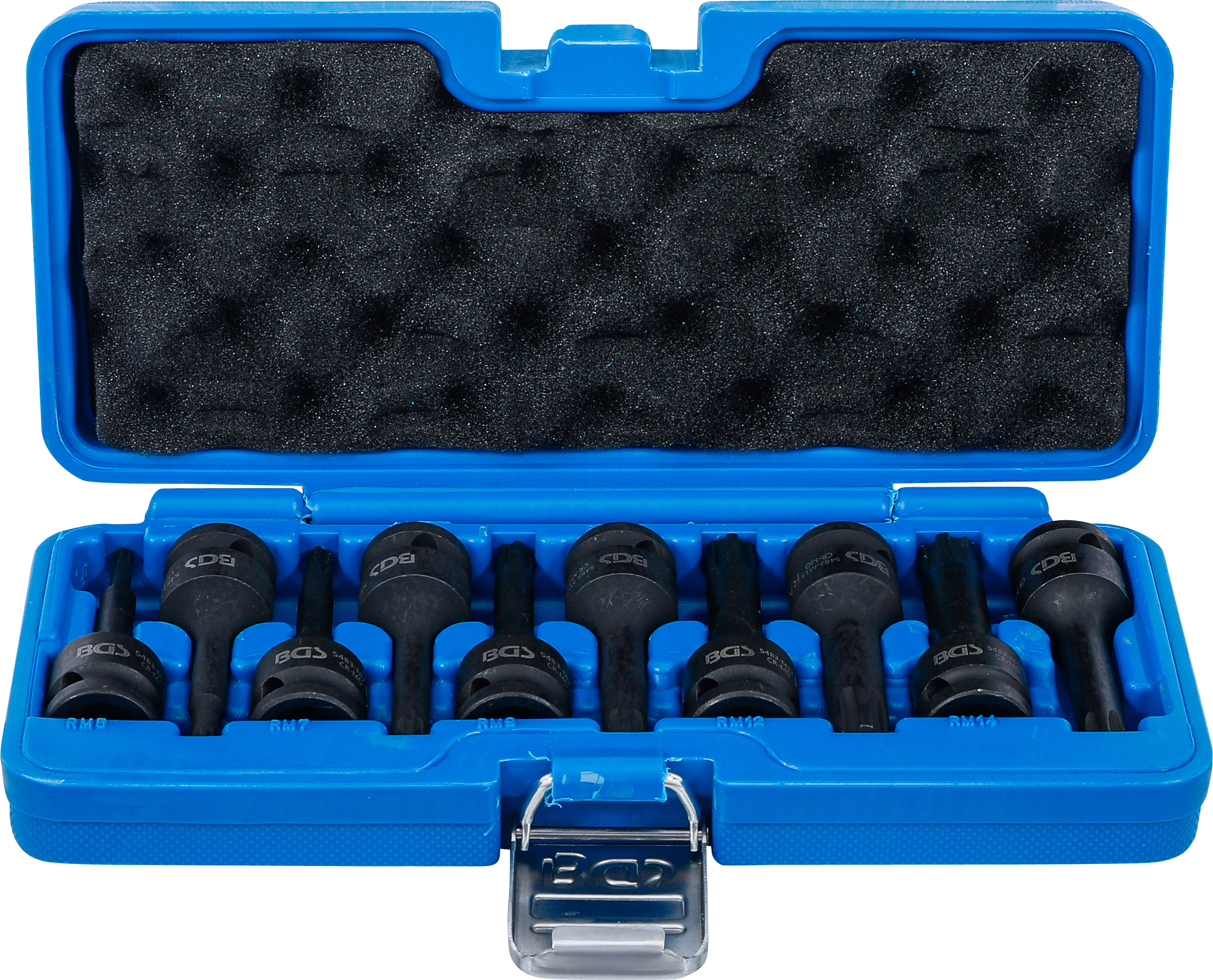 Kraft-Bit-Insats-sats | 12,5 mm (1/2") | Kil-profil (för Ribe) M5 - M14 | 9 delar