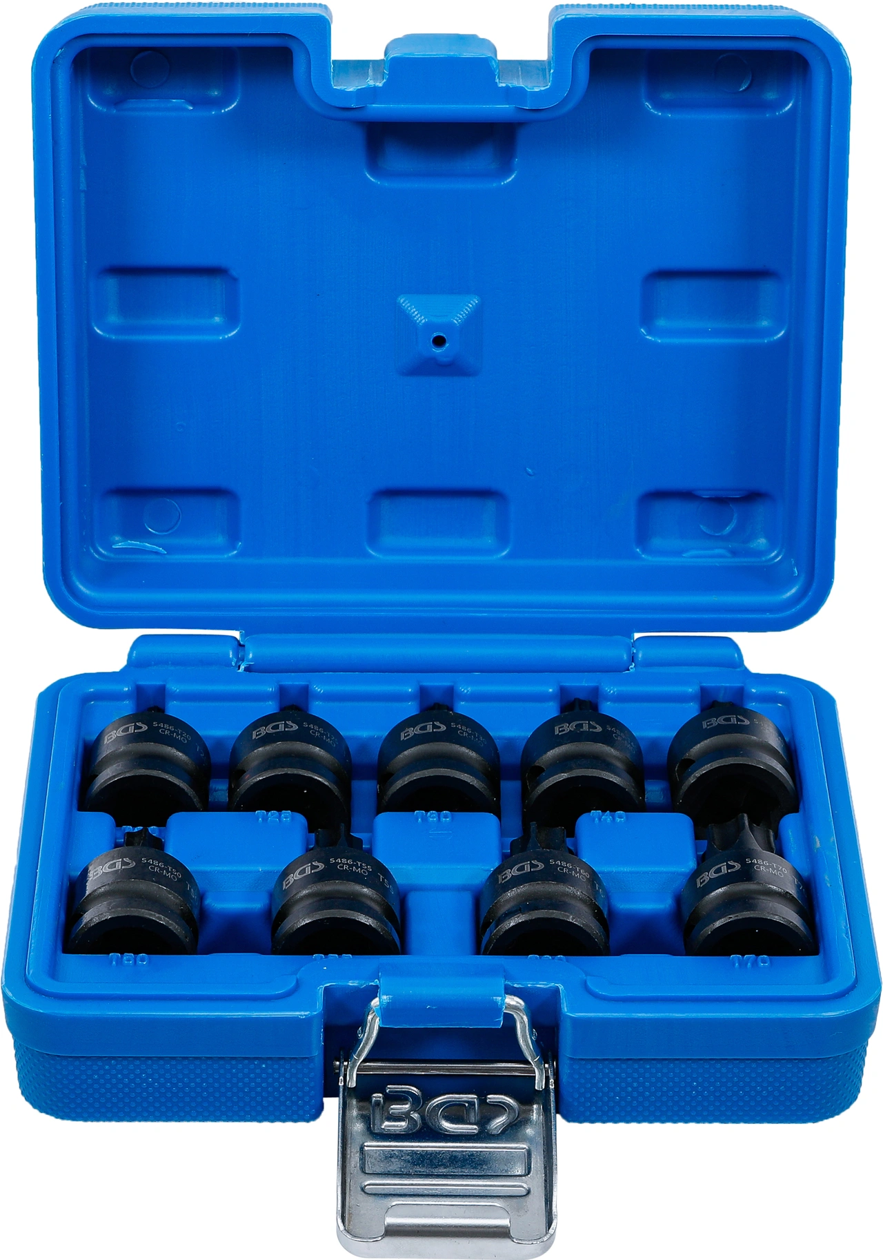 Kraft-Bit-Insats-sats | 12,5 mm (1/2") | T-Profil (för Torx) T20 - T70 | 9 delar