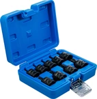 Kraft-Bit-Insats-sats | 12,5 mm (1/2") | T-Profil (för Torx) T20 - T70 | 9 delar