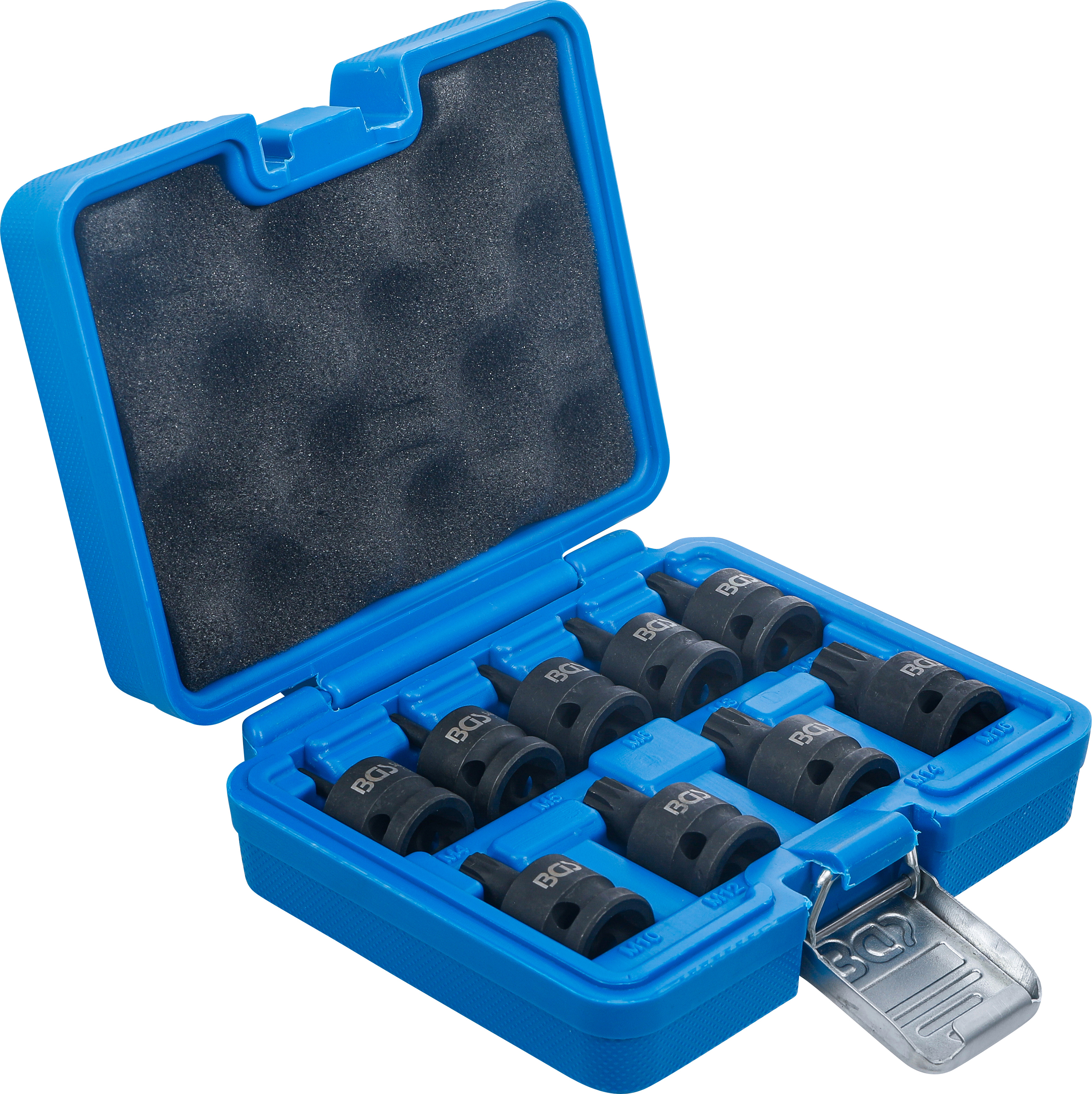 Kraft-Bit-Insats-sats | 12,5 mm (1/2") | Inre mångtandad (för XZN) M4 - M16 | 9 delar