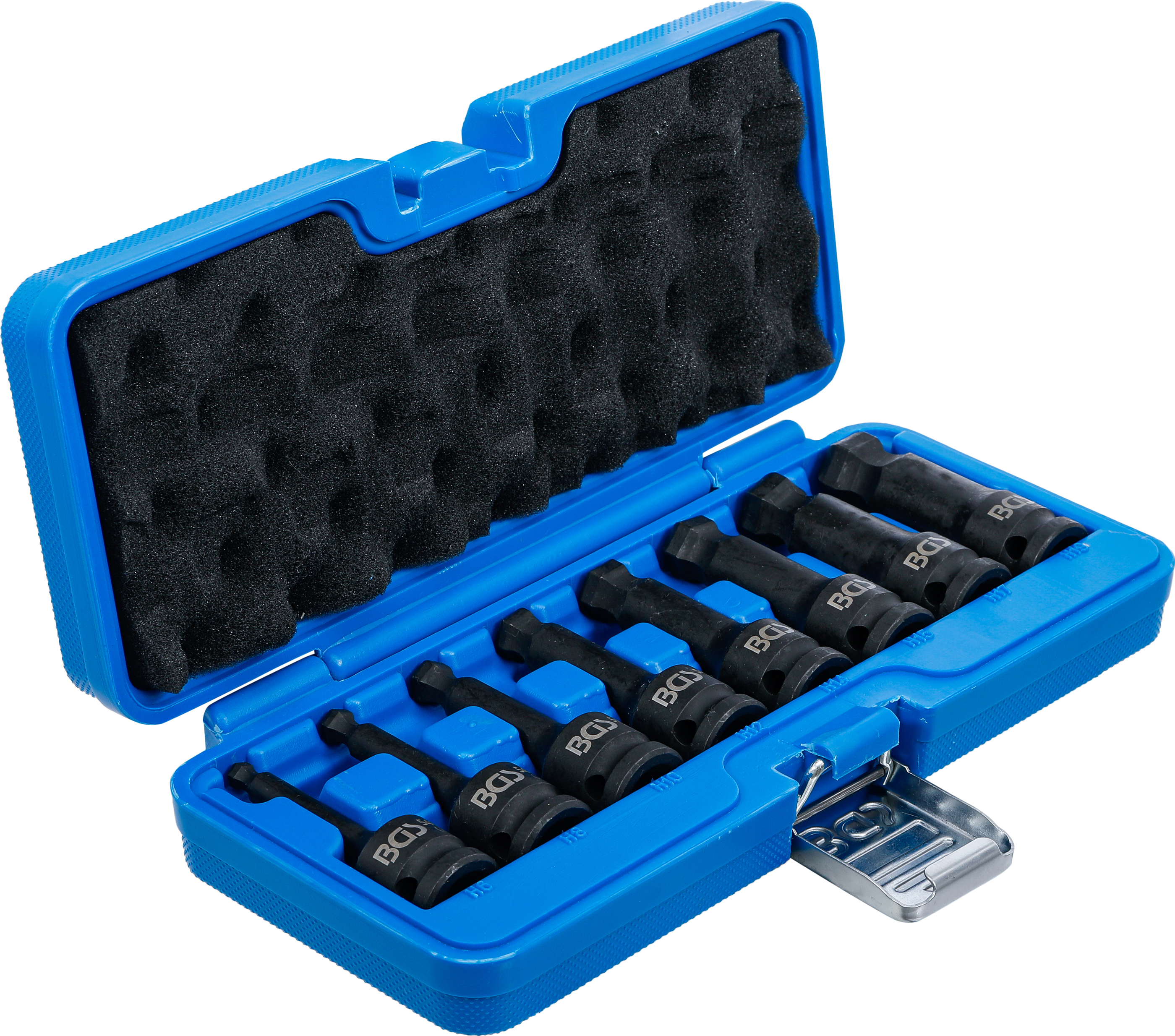 Kraft-Bit-Insats-sats | Längd 75 mm | 12,5 mm (1/2") | Inre sexkant med kulhuvud 6 - 19 mm | 8 delar