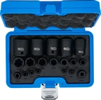 Krafthylsa-sats | E-Profil Plus | 6,3 mm (1/4"), 10 mm (3/8"), 12,5 mm (1/2") | EP4 - E32 | 19 delar