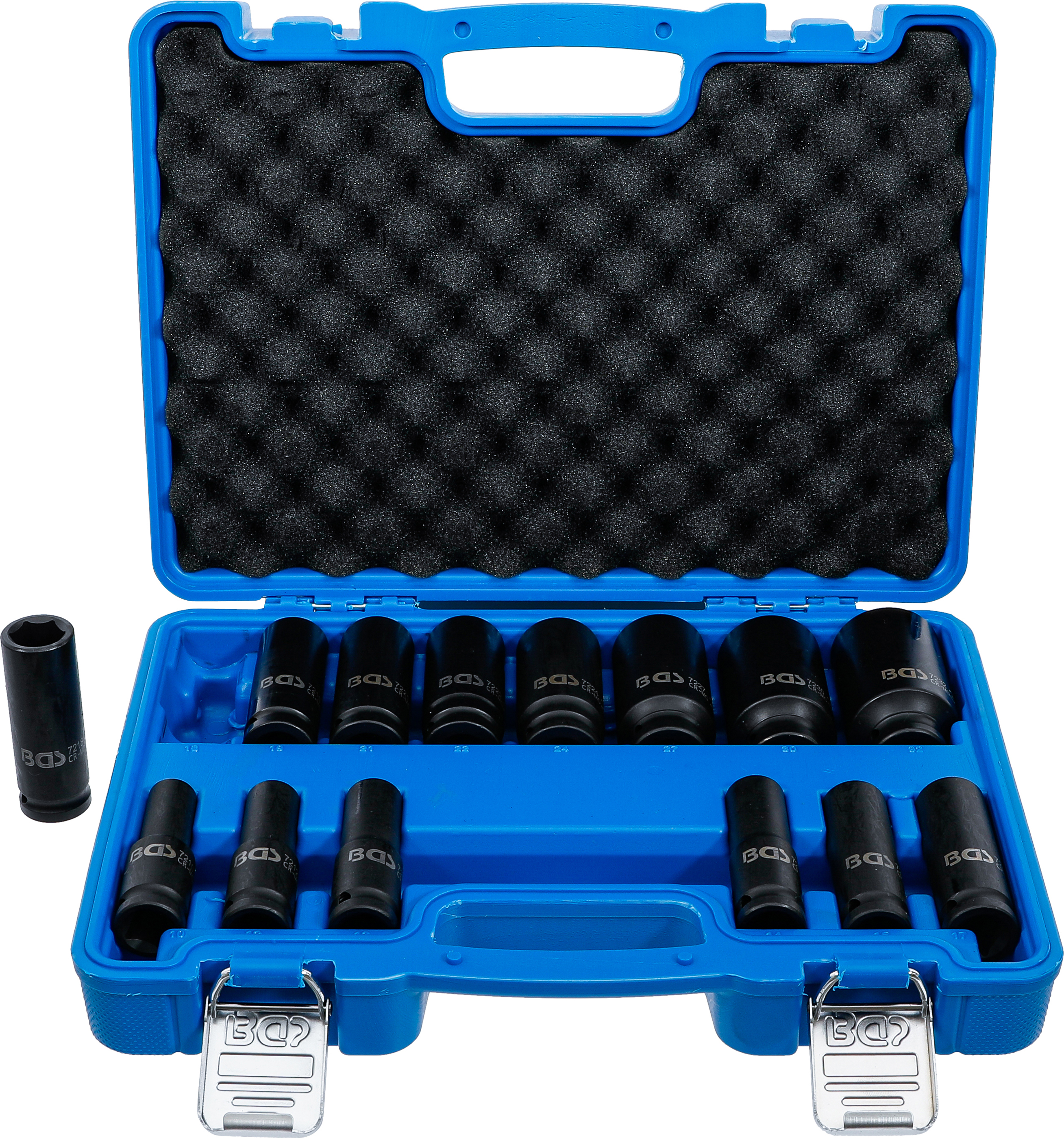 Krafthylsa-sats Sexkant | 12,5 mm (1/2") | 10 - 32 mm | 14 delar