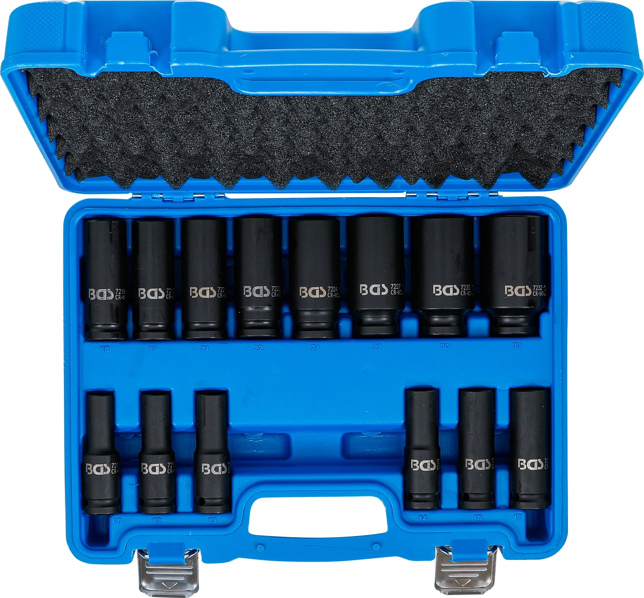 Krafthylsa-sats Sexkant | 12,5 mm (1/2") | 10 - 32 mm | 14 delar