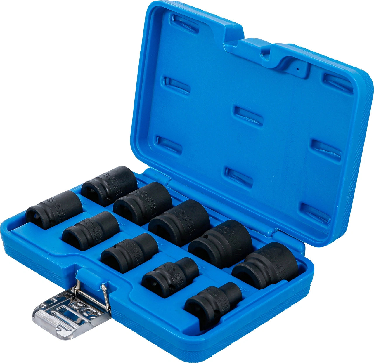 Krafthylsa-sats Sexkant | 12,5 mm (1/2") | 3/8 - 15/16" | Tumsstorlekar | 10 delar