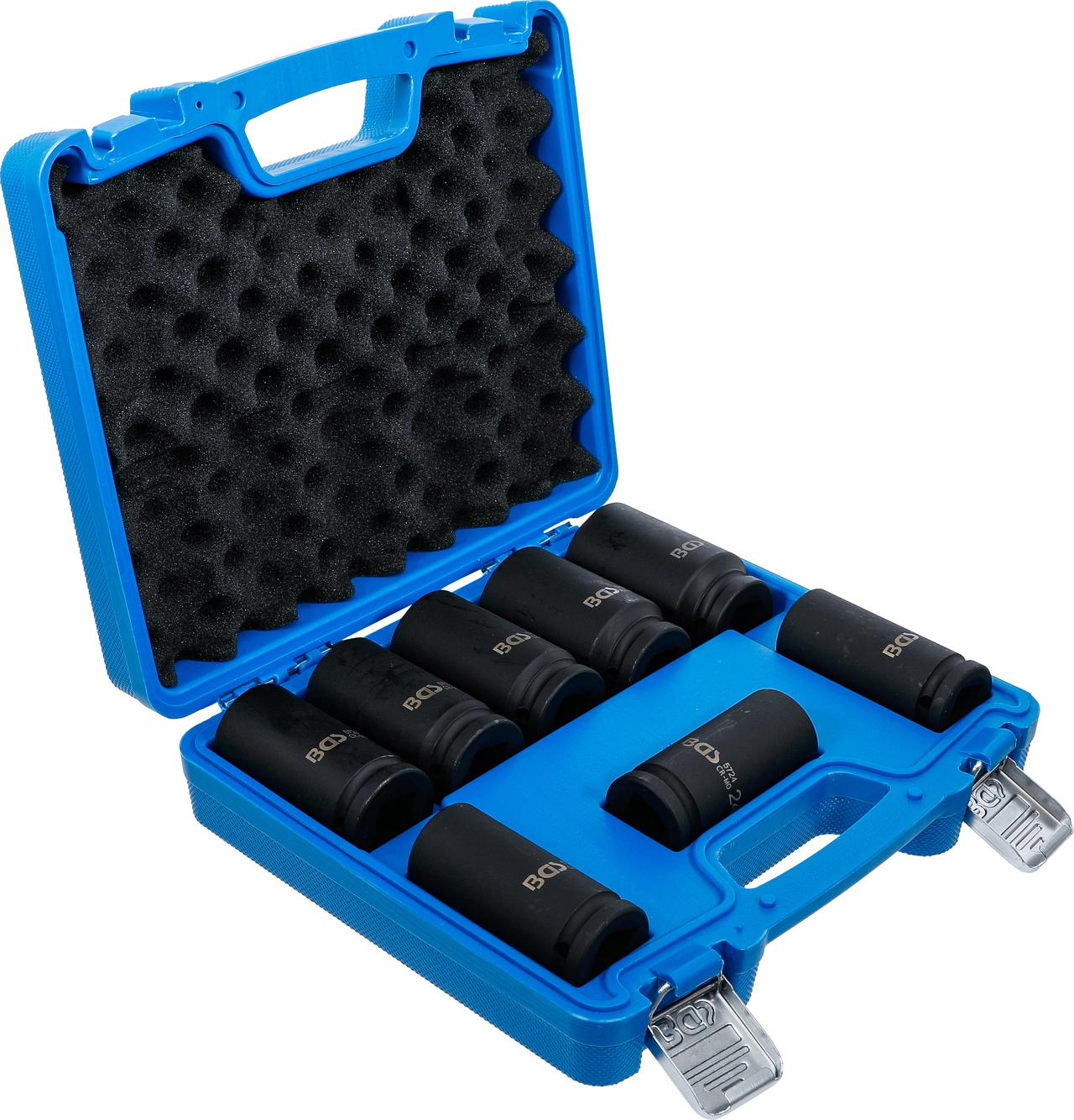 Krafthylsa-sats, extra djup | 20 mm (3/4") | 22 - 38 mm | 8 delar