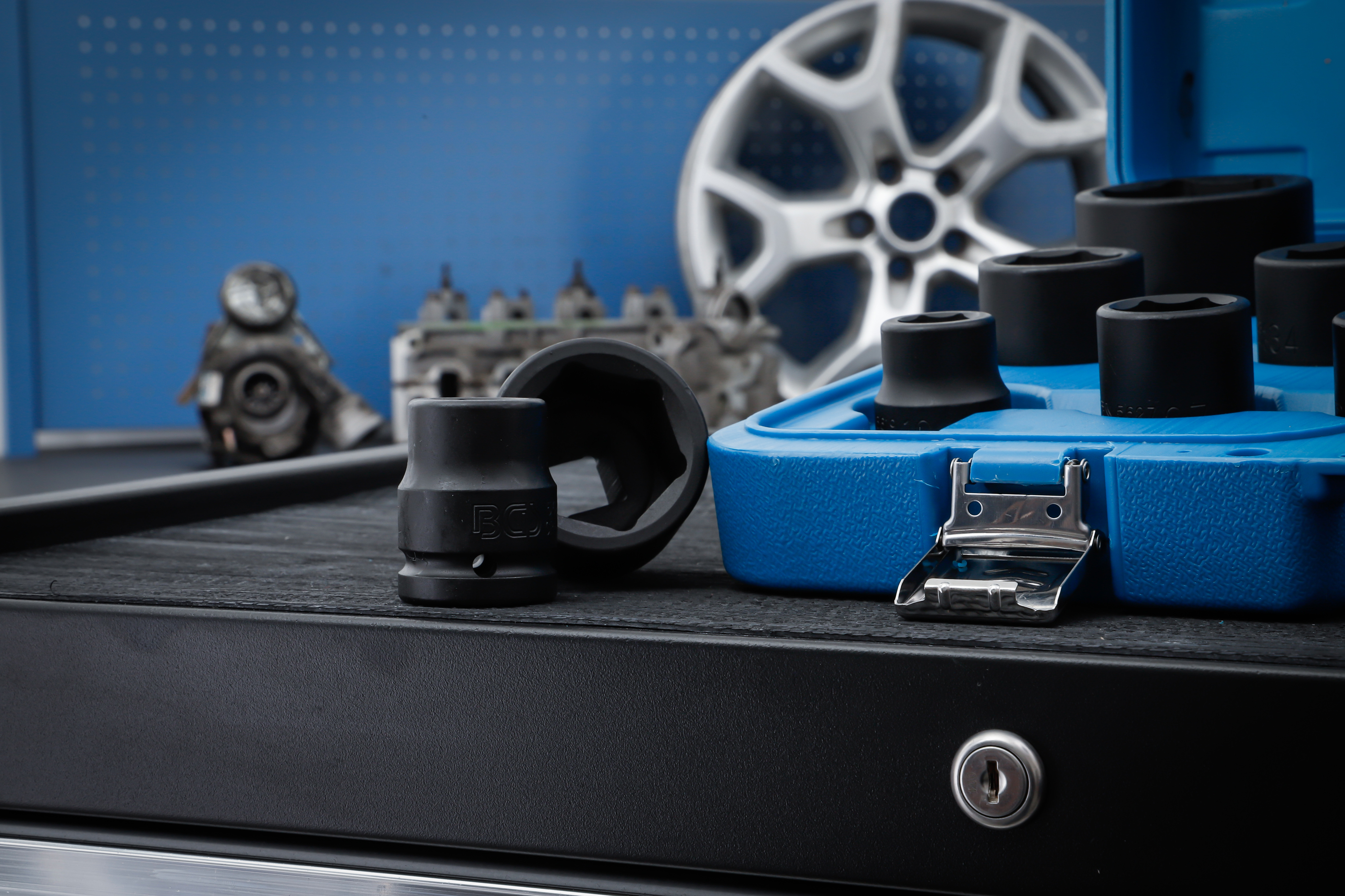 Krafthylsa-sats | 20 mm (3/4") | 19 - 55 mm | 17 delar