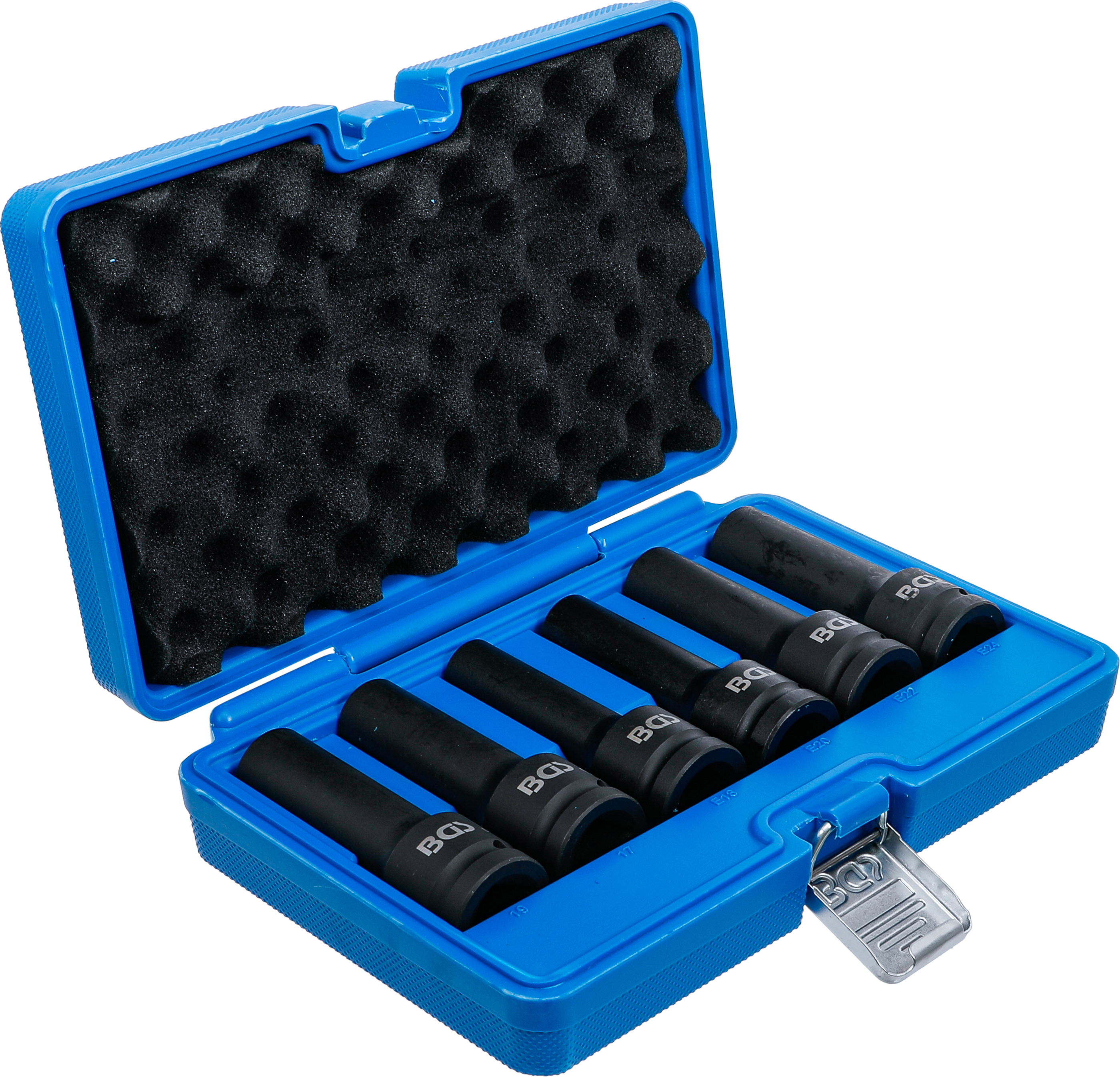 Krafthylsa-sats E-Profil, Tolvkant | 20 mm (3/4") | 6 delar