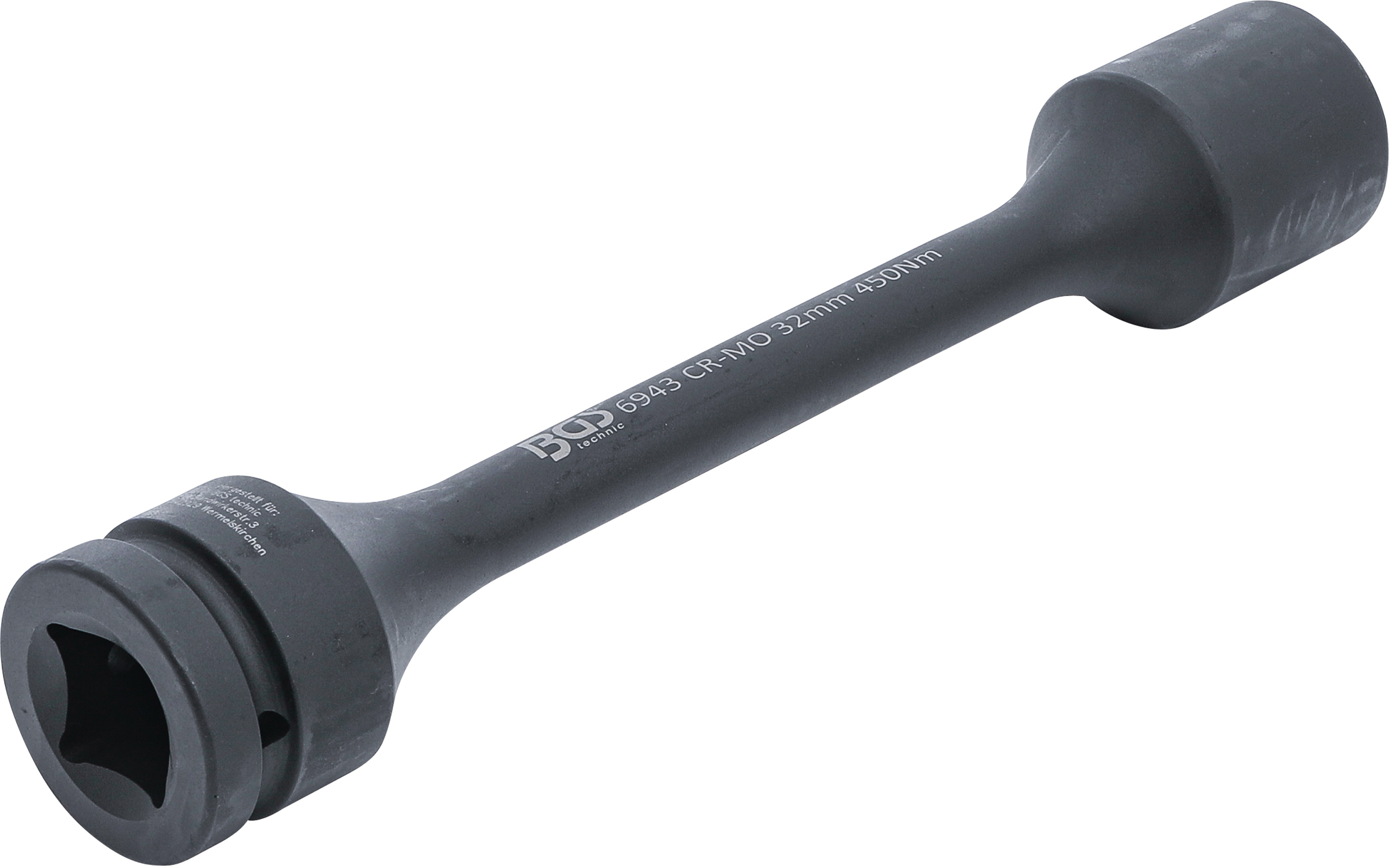 Torsions-krafthylsa sexkant | 25 mm (1") | 32 mm | 450 Nm
