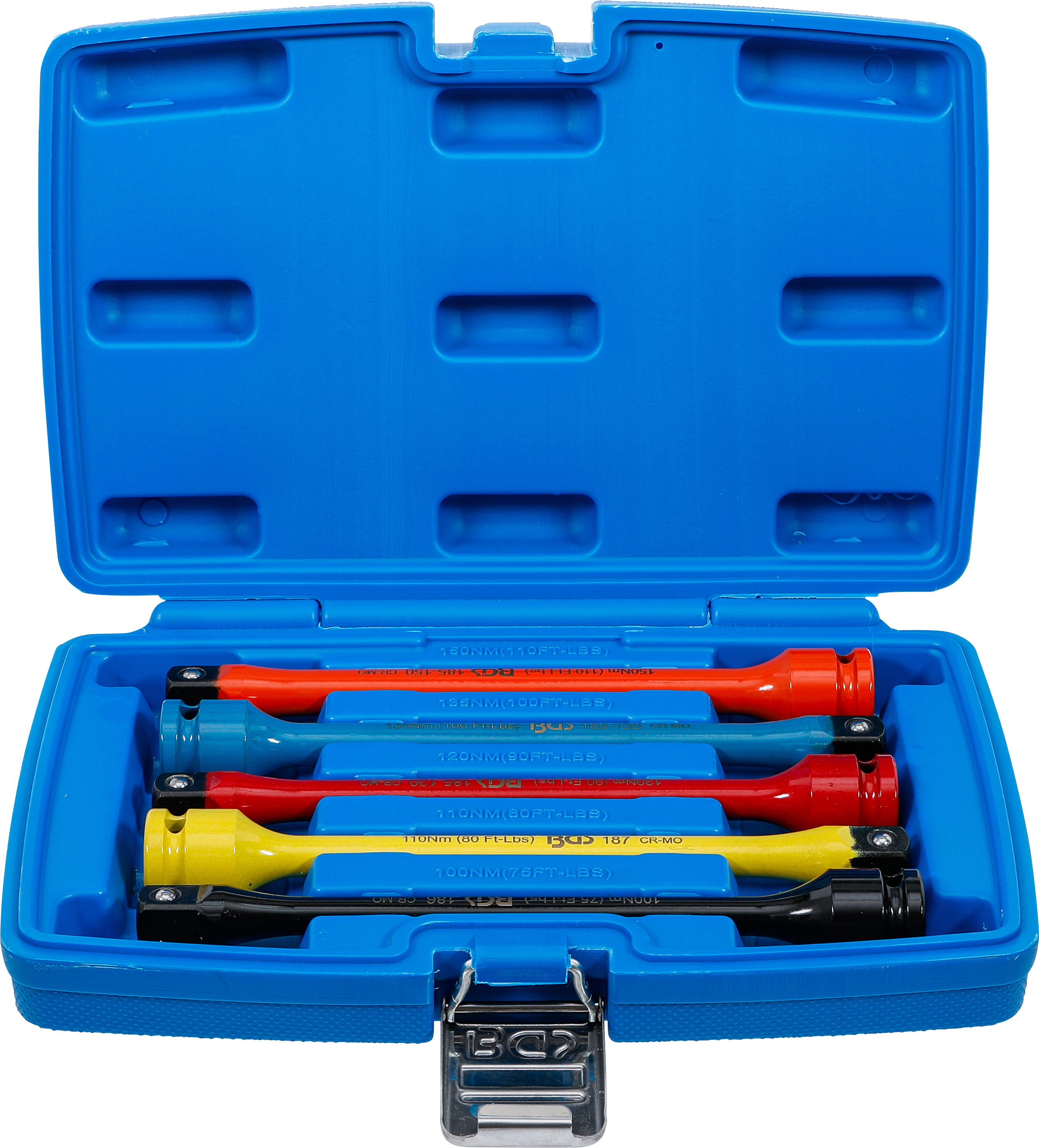 Torsionsstav-sats | 12,5 mm (1/2") | 100 - 150 Nm | 5 delar