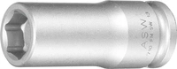 Krafthylsa 3/8" 10mm 6-kant lång