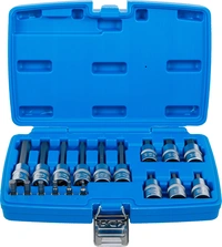 Bit-Insats-sats | 6,3 mm (1/4") / 12,5 mm (1/2") | Inre sexkant | 18 delar