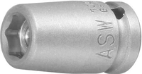 Krafthylsa 1/4" 13mm m. magnet