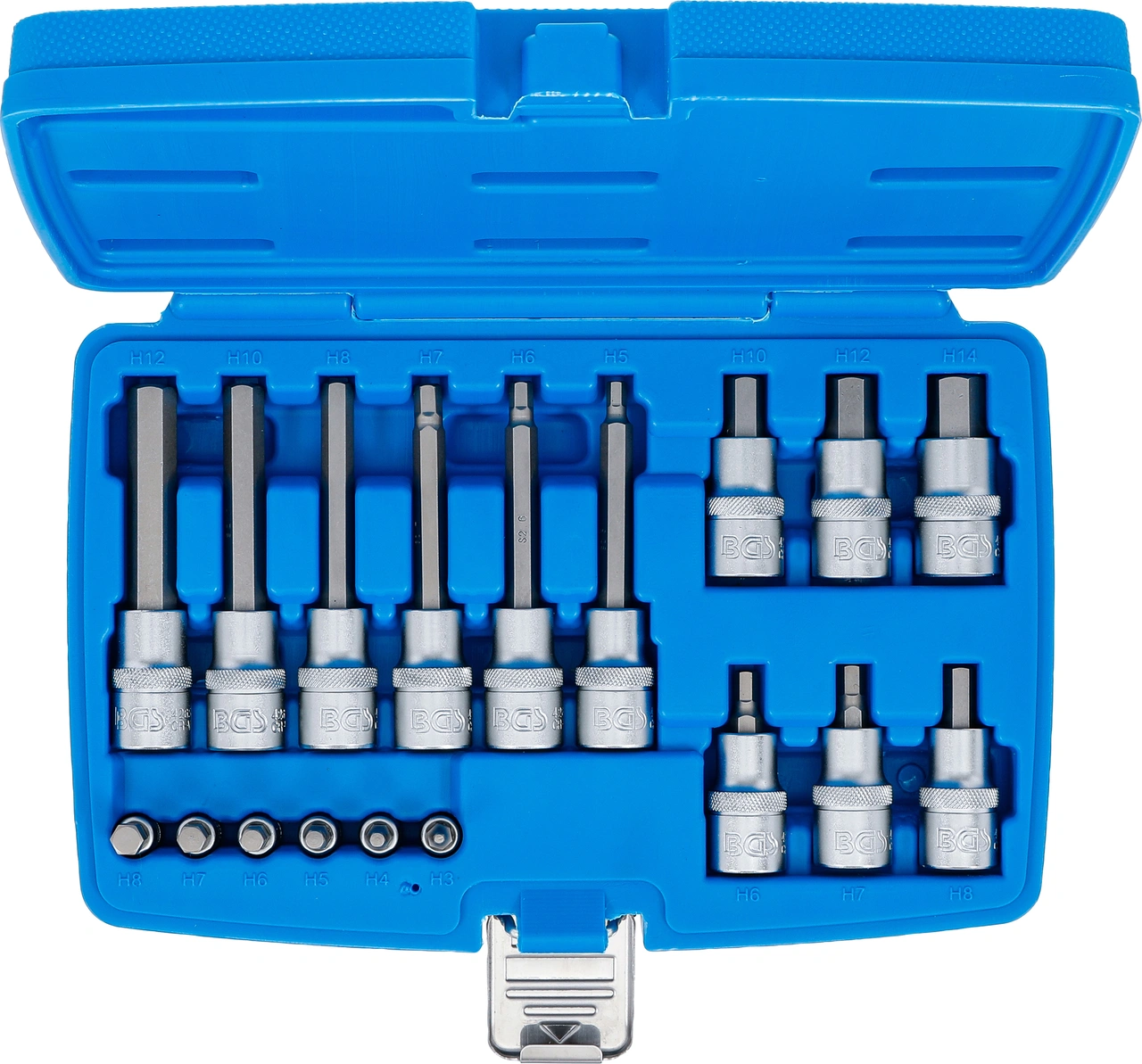 Bit-Insats-sats | 6,3 mm (1/4") / 12,5 mm (1/2") | Inre sexkant | 18 delar