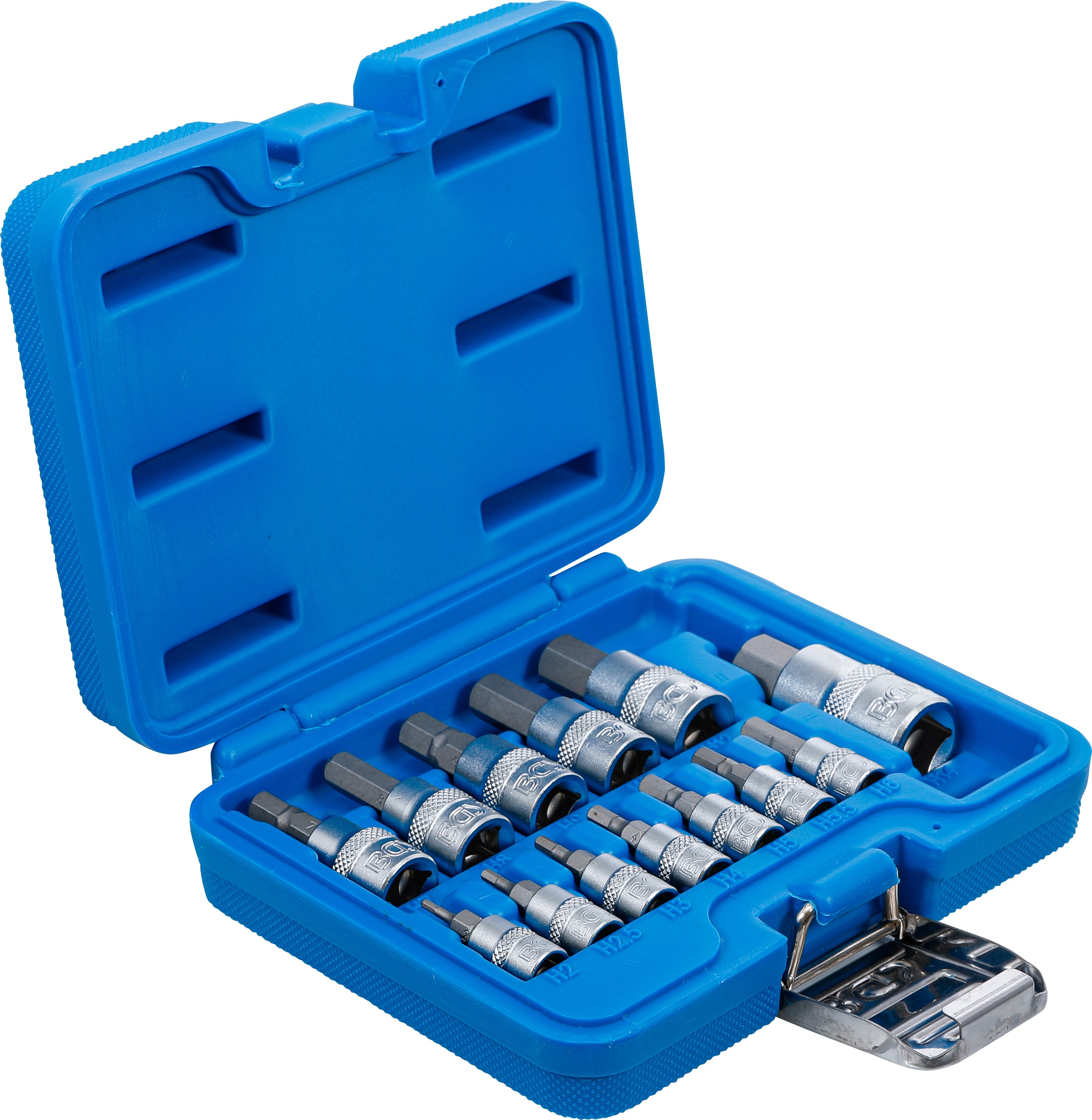 Bit-Insats-sats | 6,3 mm (1/4") / 10 mm (3/8") / 12,5 mm (1/2") | Inre sexkant 2 - 14 mm | 13 delar