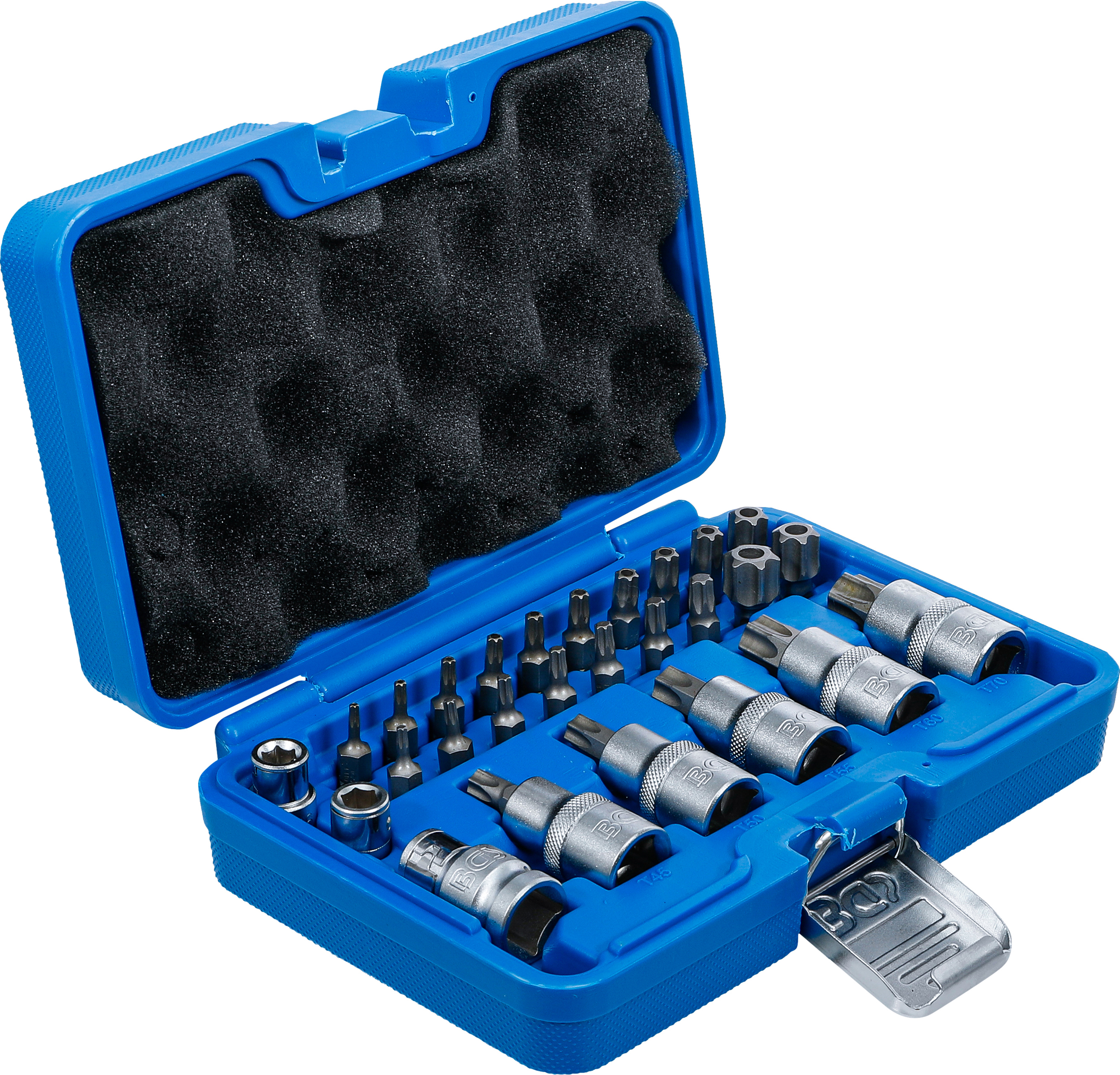 Bit- och Bit-Insats-sats | 12,5 mm (1/2") | T-Profil (för Torx) | 27 delar