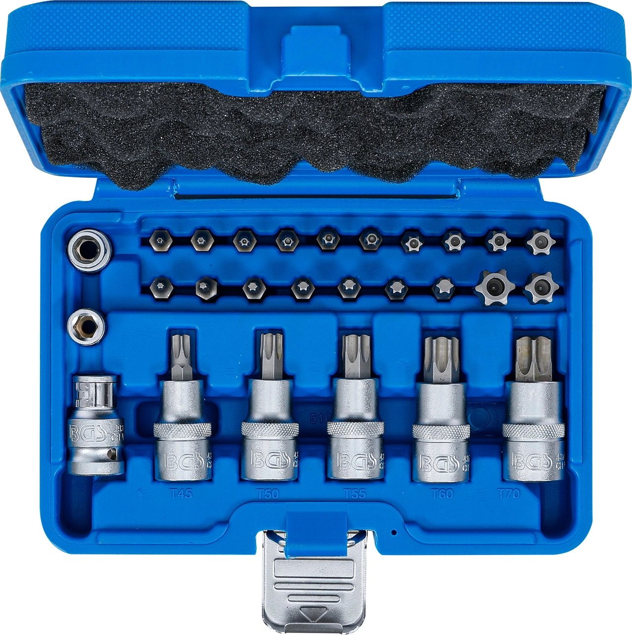 Bit- och Bit-Insats-sats | 12,5 mm (1/2") | T-Profil (för Torx) | 27 delar