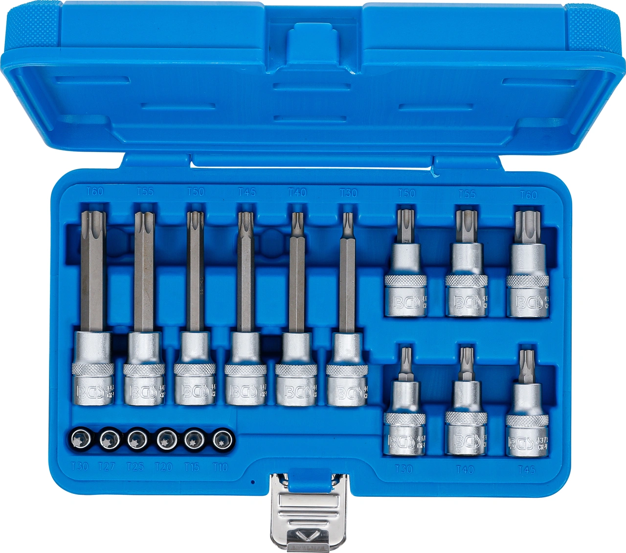 Bit-Insats-sats | 6,3 mm (1/4") / 12,5 mm (1/2") | T-Profil (för Torx) | 18 delar
