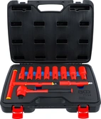 VDE-Hylsnyckel-sats | anslutning 12,5 mm (1/2") | 10 - 24 mm | 11 delar