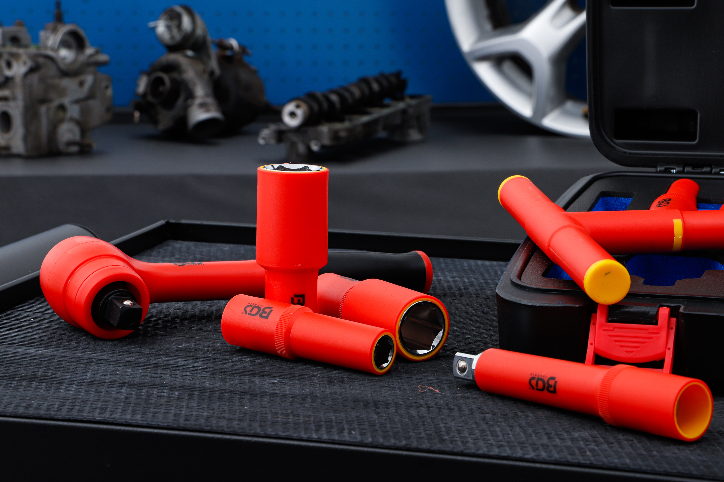 VDE-Hylsnyckel-sats | anslutning 12,5 mm (1/2") | 10 - 24 mm | 11 delar