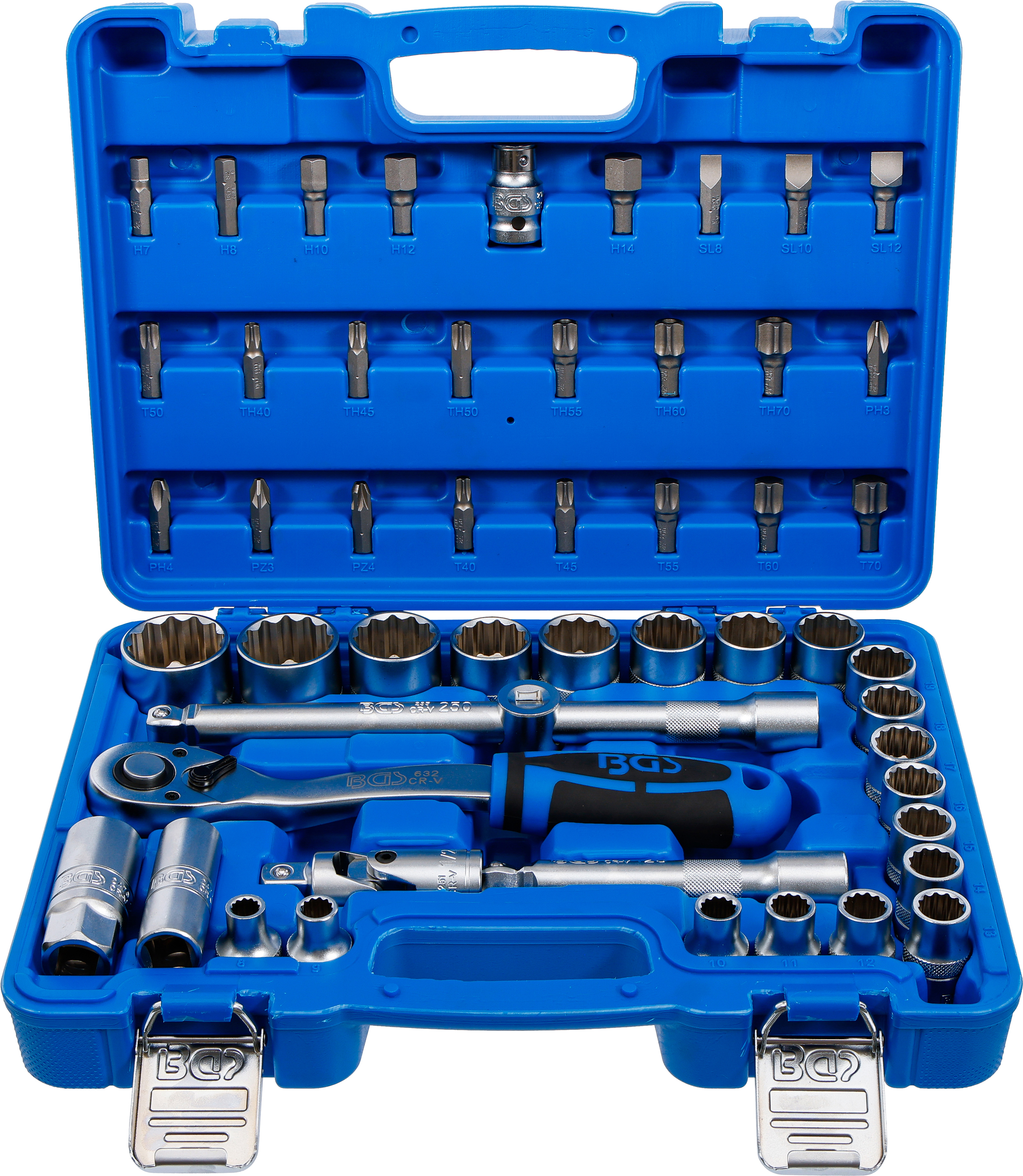 Hylsnyckel-sats Tolvkant | 12,5 mm (1/2") | 8 - 32 mm | 51 delar