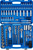 Hylsnyckel-sats vågprofil | 6,3 mm (1/4") / 10 mm (3/8") / 12,5 mm (1/2") | 192 delar