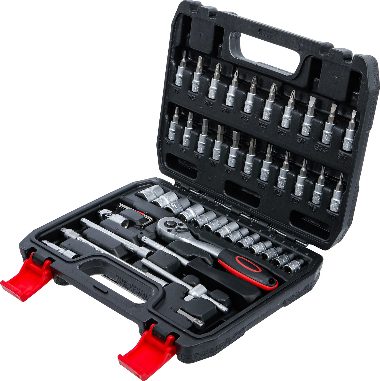 Hylsnyckel-sats | 6,3 mm (1/4") | 46 delar