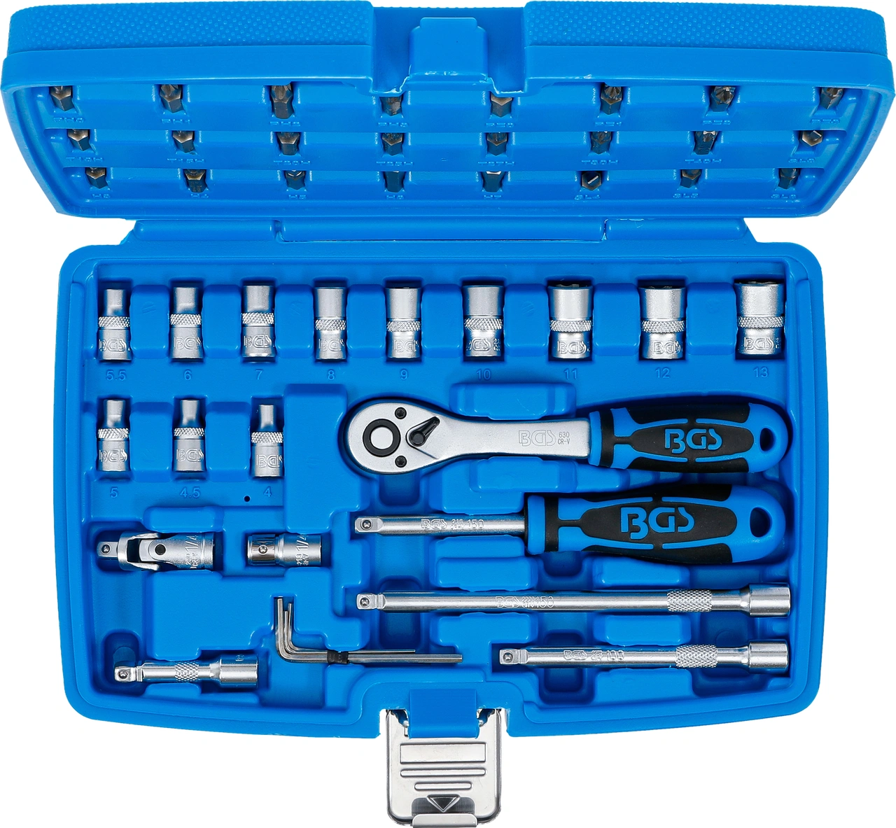 Hylsnyckel-sats | 6,3 mm (1/4") | 46 delar