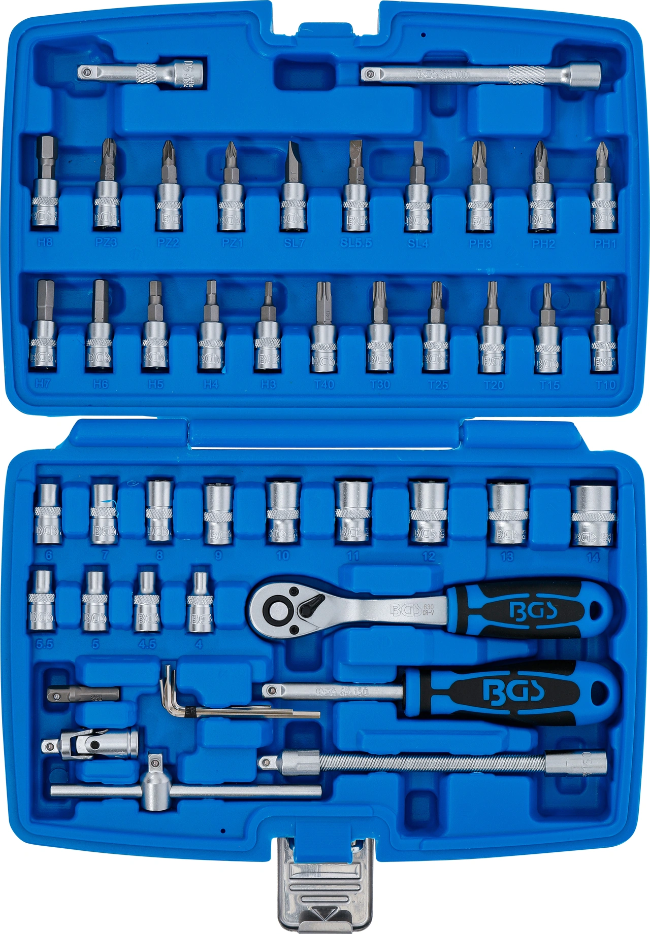 Hylsnyckel-sats | 6,3 mm (1/4") | 46 delar