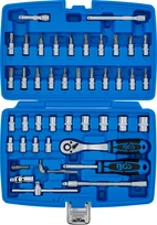 Hylsnyckel-sats | 6,3 mm (1/4") | 46 delar