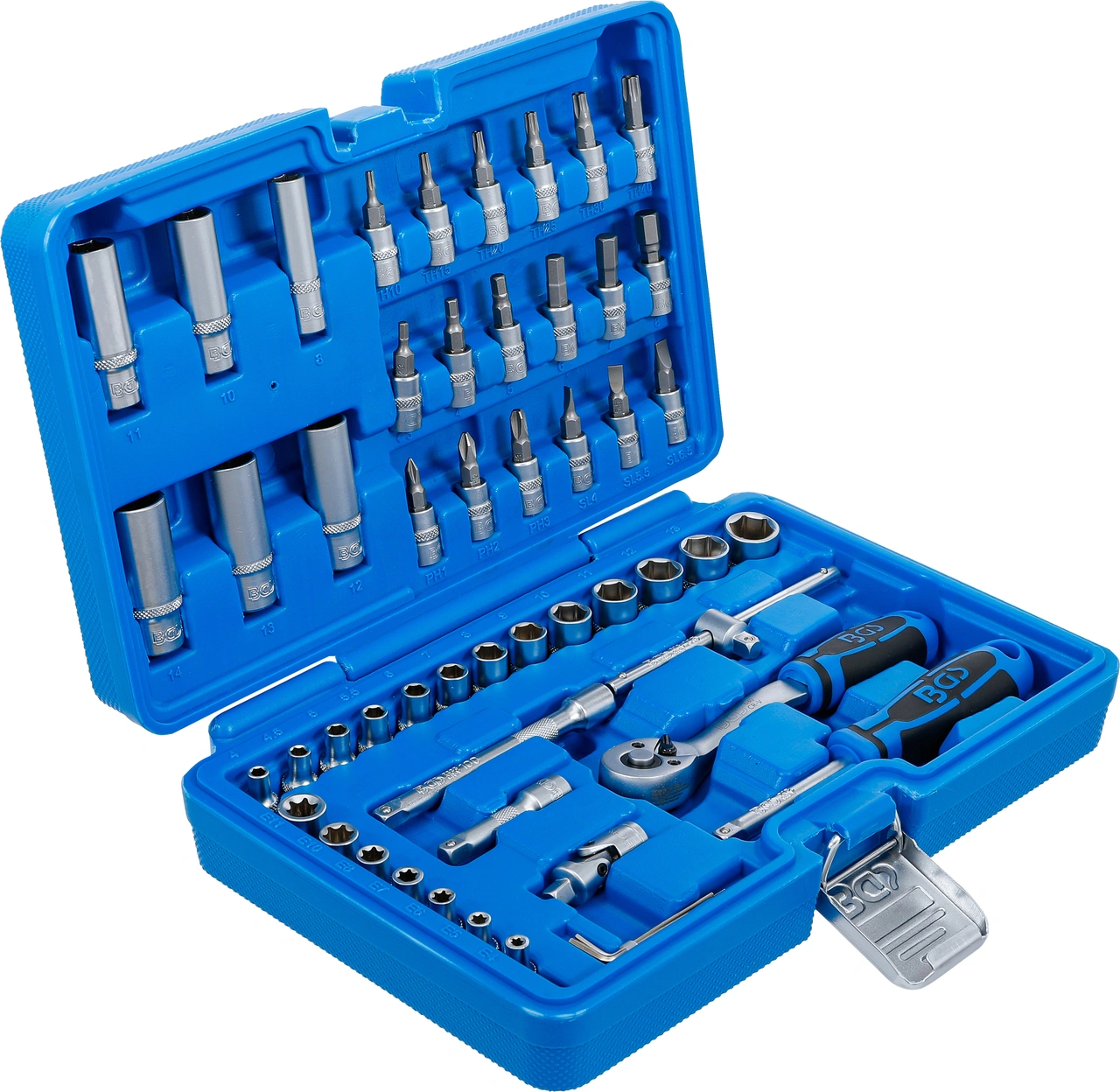 Hylsnyckel-sats | 6,3 mm (1/4") | 53 delar