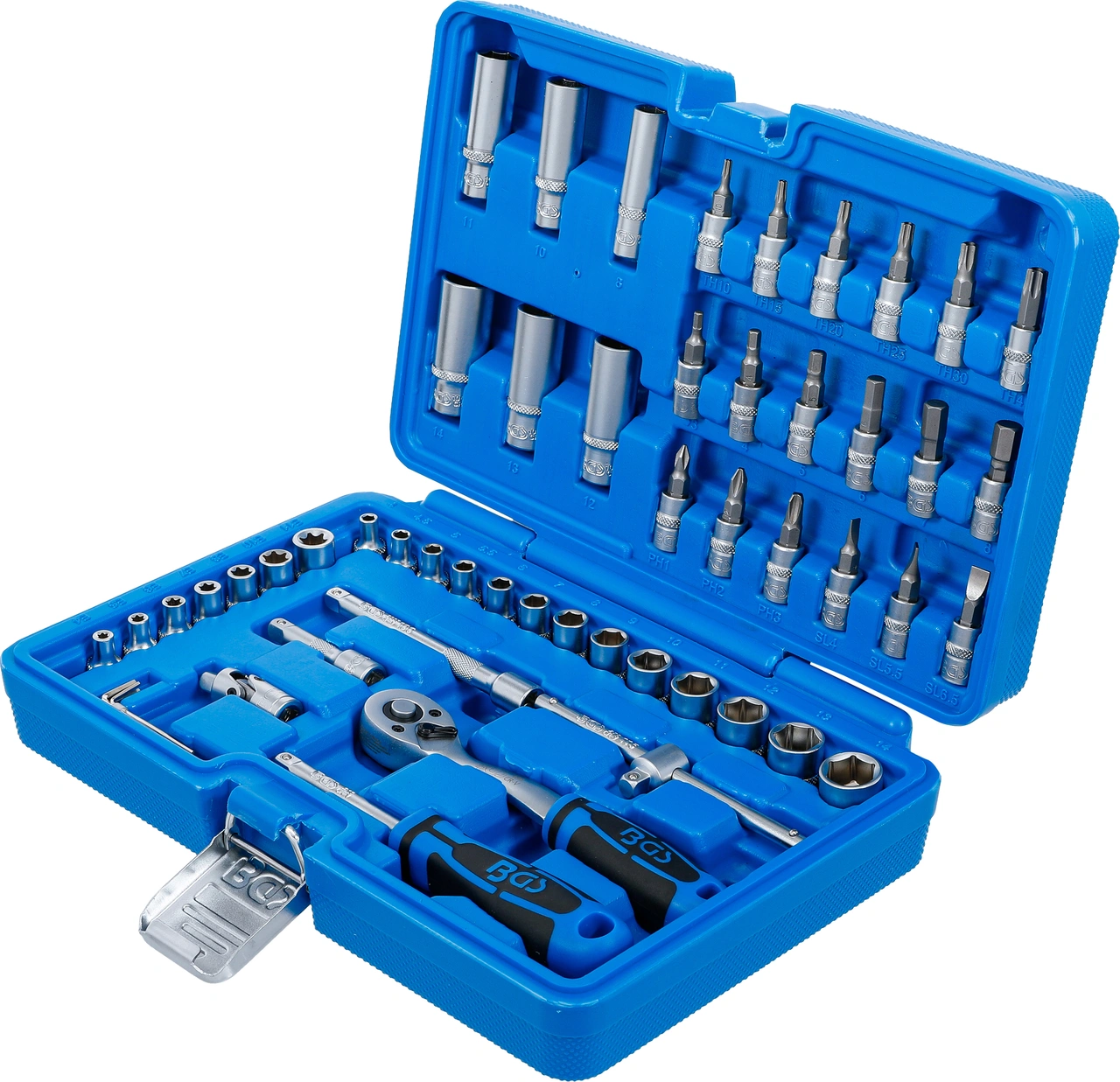Hylsnyckel-sats | 6,3 mm (1/4") | 53 delar