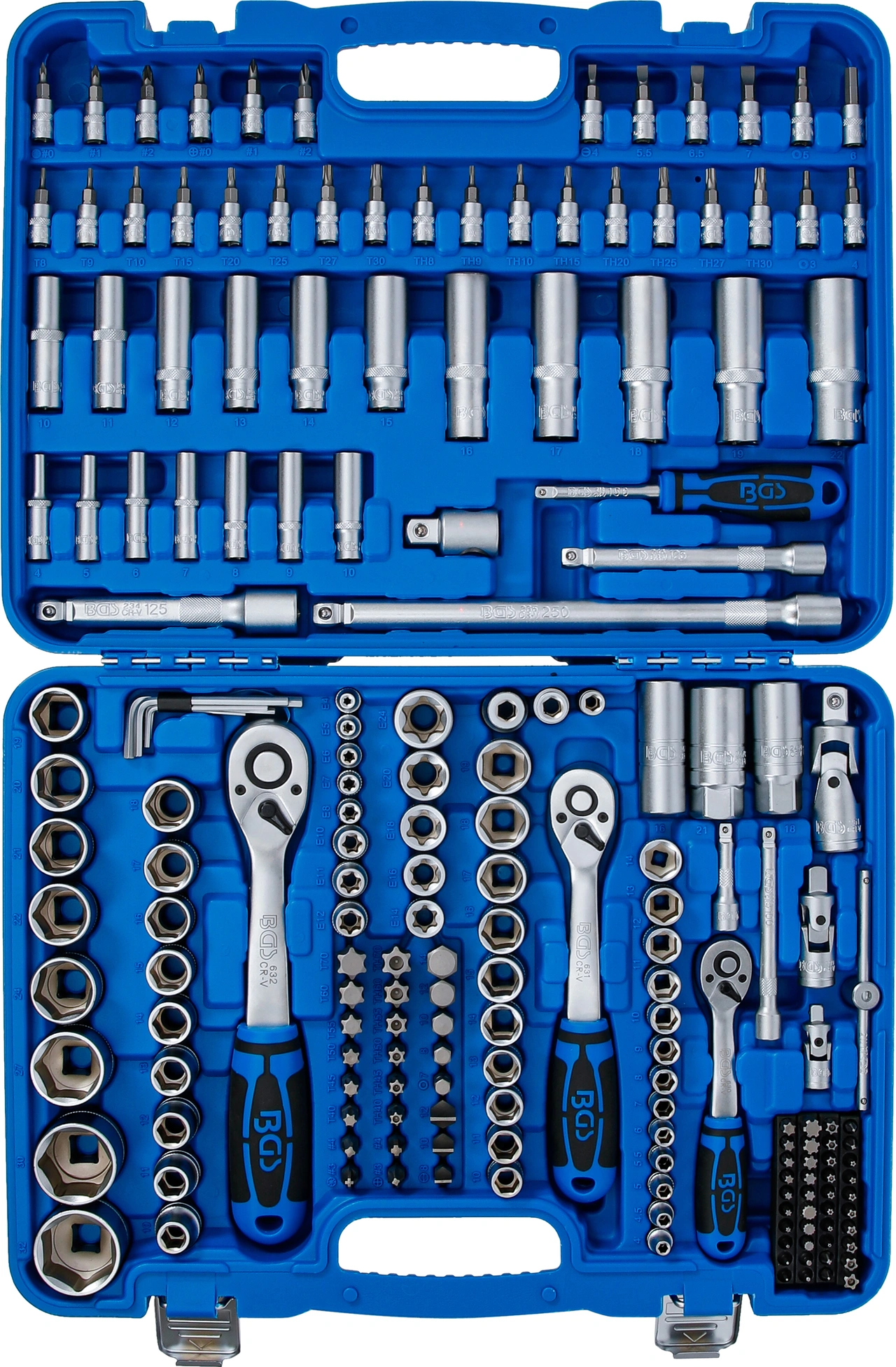 Hylsnyckel-sats Sexkant | 6,3 mm (1/4") / 10 mm (3/8") / 12,5 mm (1/2") | 192 delar