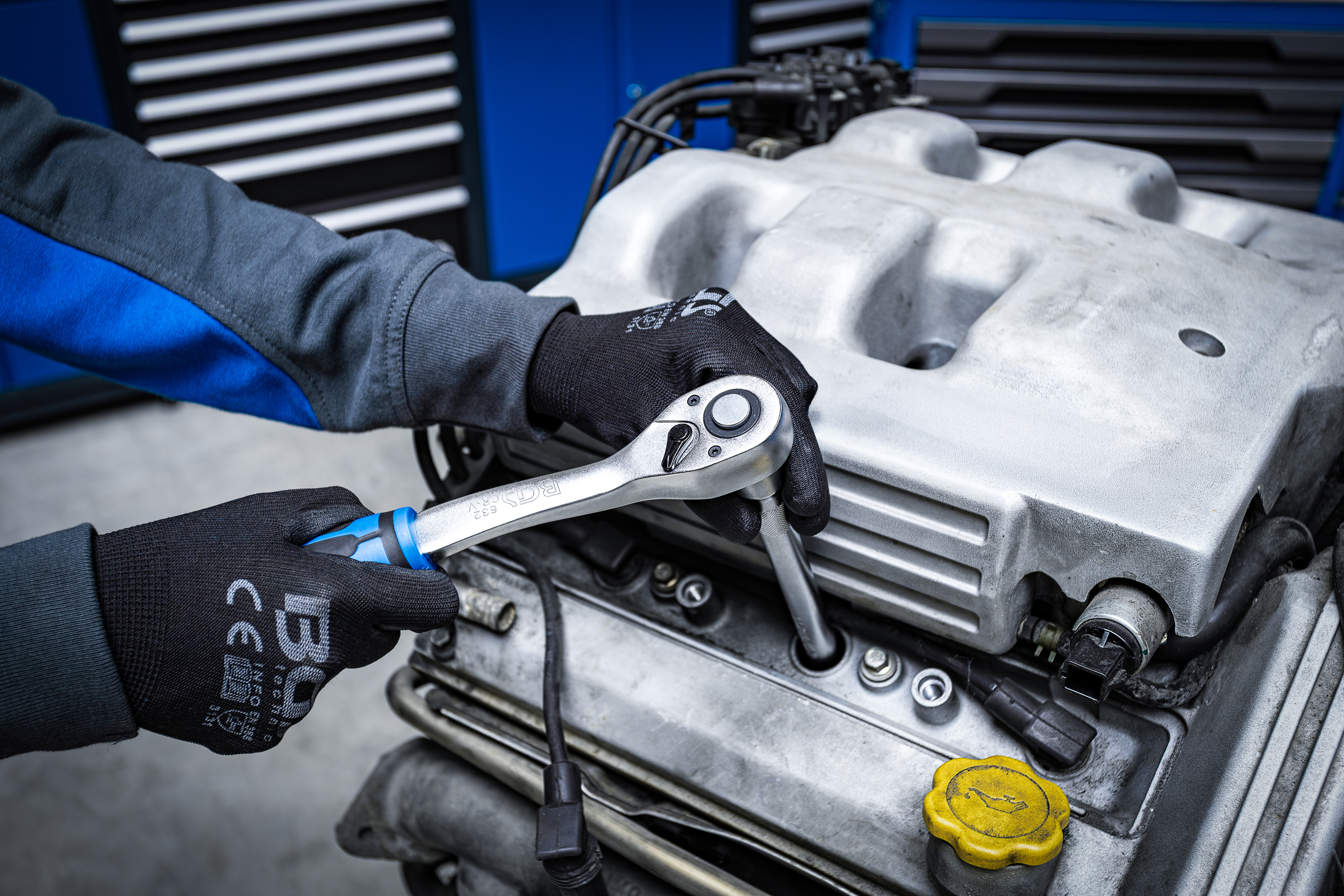 Hylsnyckel-sats Gear Lock | 6,3 mm (1/4") / 10 mm (3/8") / 12,5 mm (1/2") | 192 delar