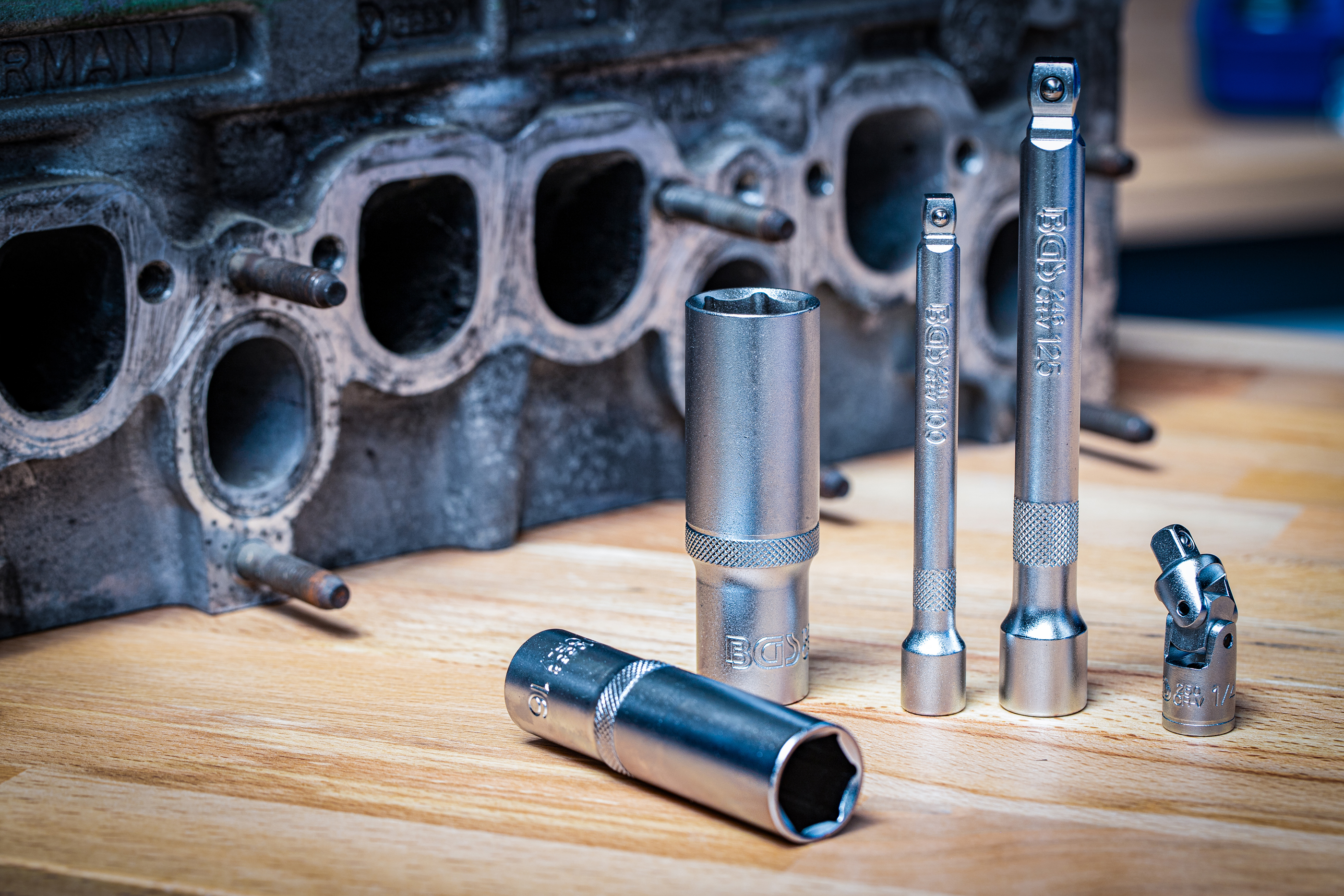 Hylsnyckel-sats Sexkant | 6,3 mm (1/4") / 10 mm (3/8") / 12,5 mm (1/2") | 214 delar