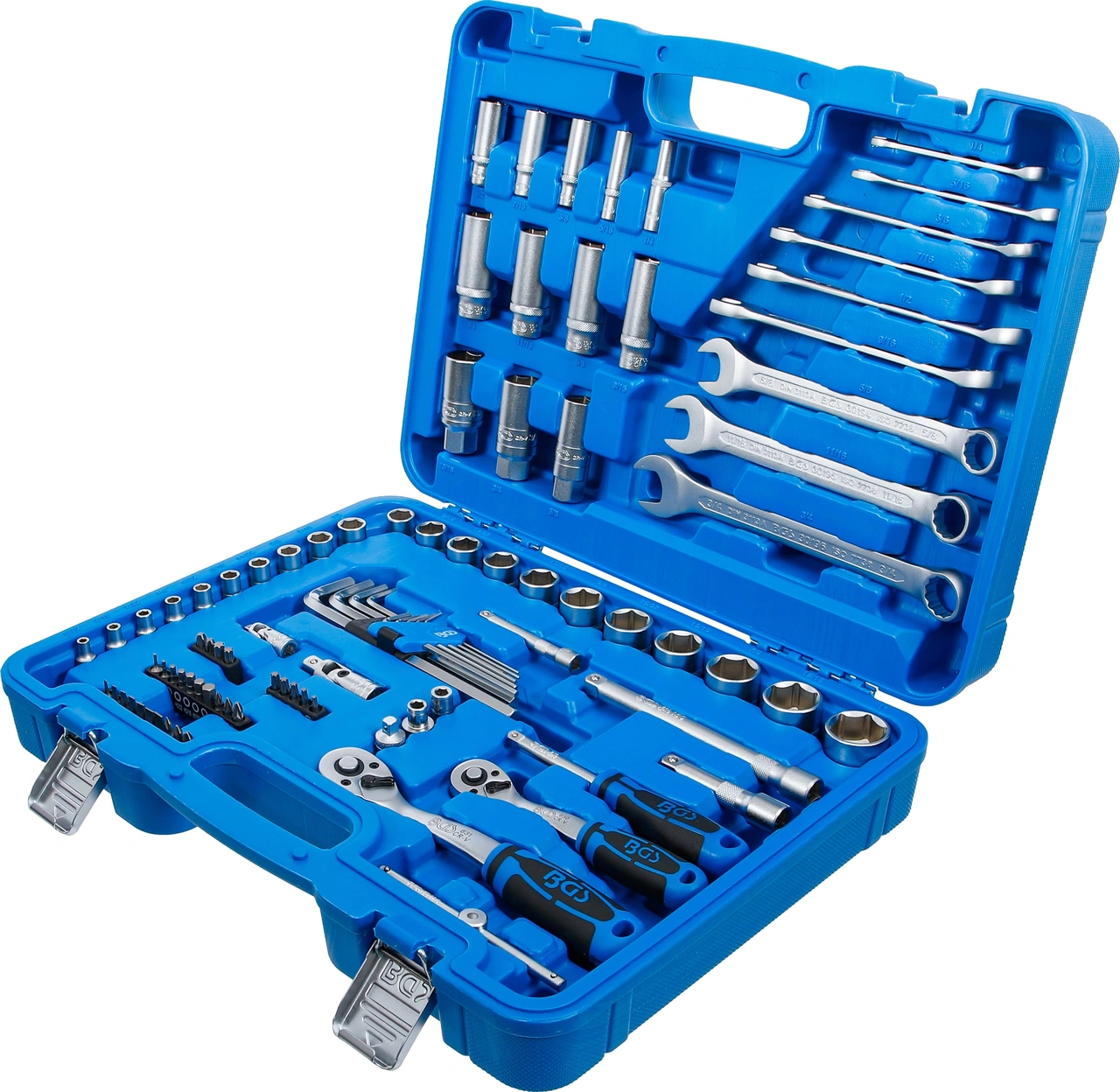 Hylsnyckel-sats Sexkant | 6,3 mm (1/4") / 10 mm (3/8") | Tumsstorlekar | 92 delar