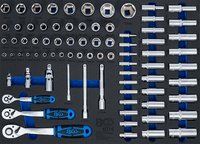 Verkstadsvagninlägg 3/3: Hylsnyckel-sats | 80 delar