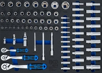 Verkstadsvagninlägg 3/3: Hylsnyckel-sats | 80 delar