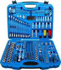 Hylsnyckel-sats vågprofil | 6,3 mm (1/4") / 10 mm (3/8") / 12,5 mm (1/2") | 218 delar